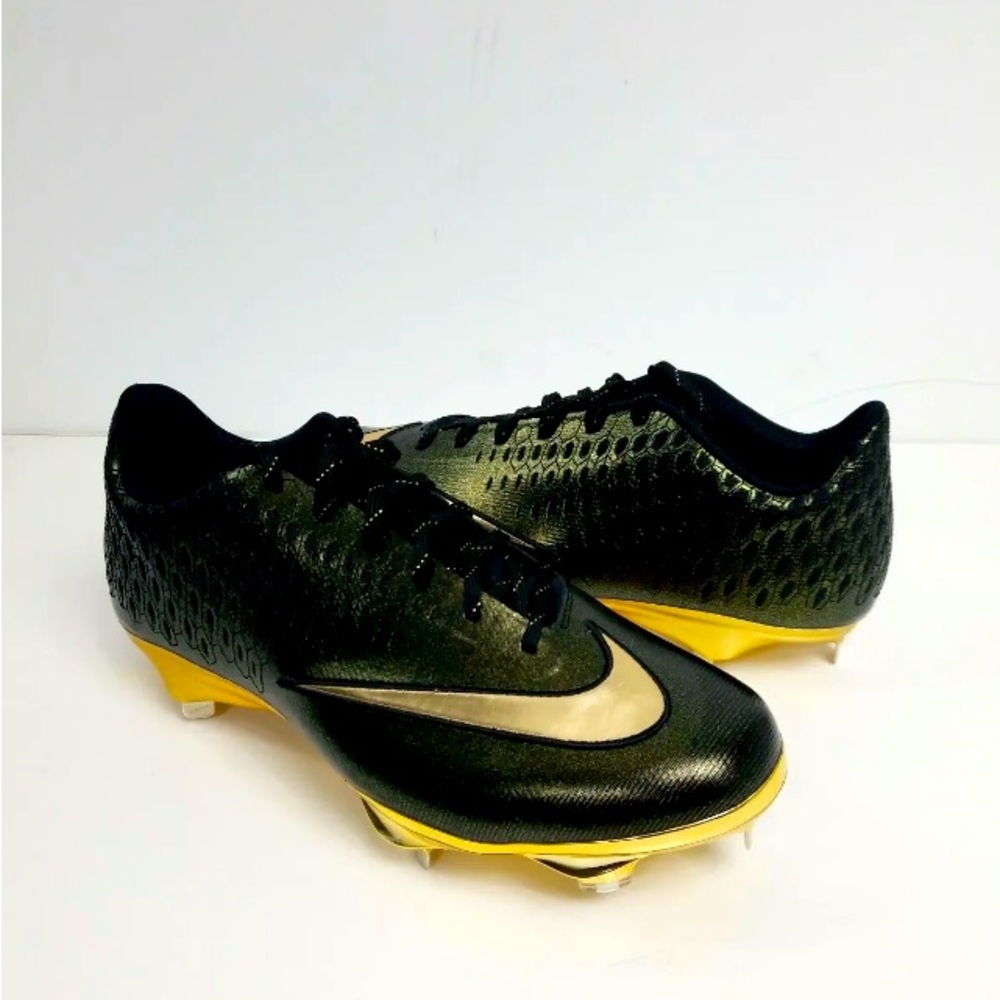 Nike Lunar Vapor Ultrafly Elite 2 Gold Black Baseball Cleats